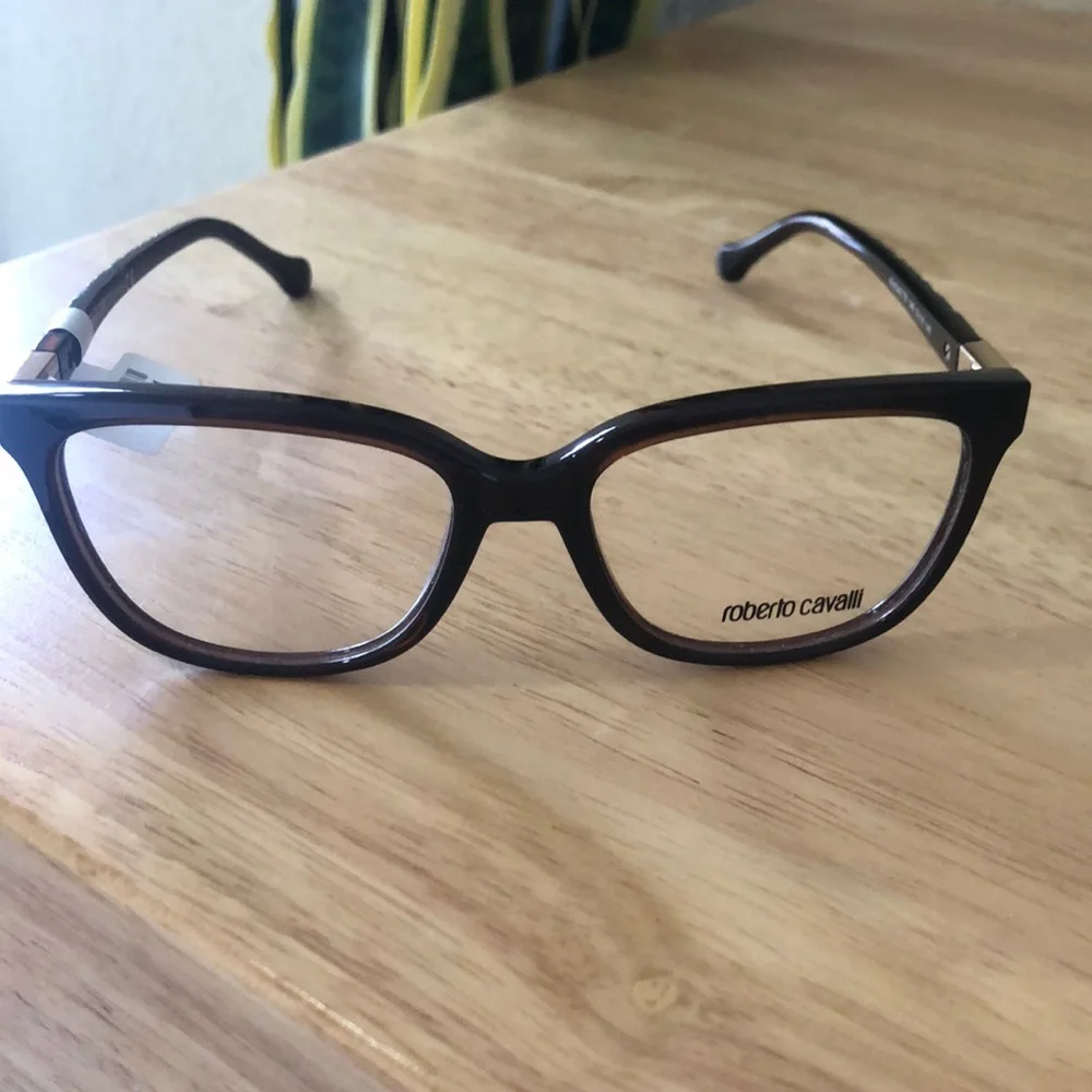 Roberto Cavalli dark brown eyeglasses frames